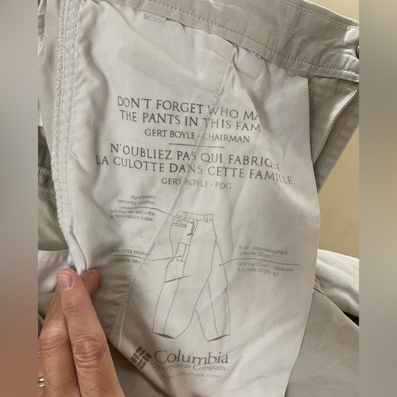 Columbia Pants Women's Beige Straight Leg Khaki Hiking Pants  (29 x 31) - Picture 8 of 11